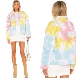 NWT Loveshackfancy Adelade Tie Dye Jacket Size M